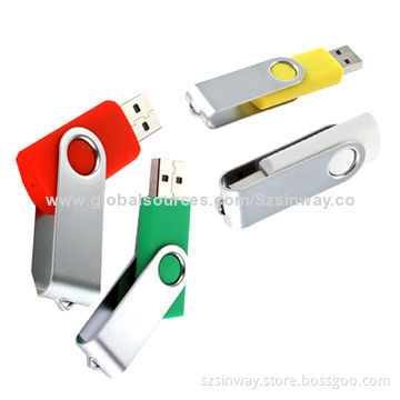 Metal Swivel USB Flash Drives with 4GB Capacity
